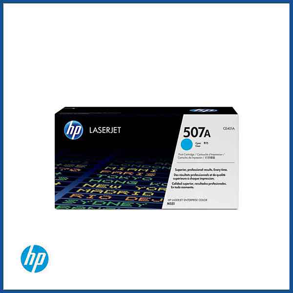 HP 507A (CE401A) Cyan LaserJet Toner Cartridge 